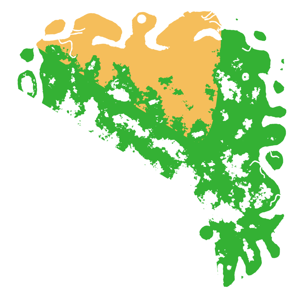 Biome Rust Map: Procedural Map, Size: 6000, Seed: 1666661