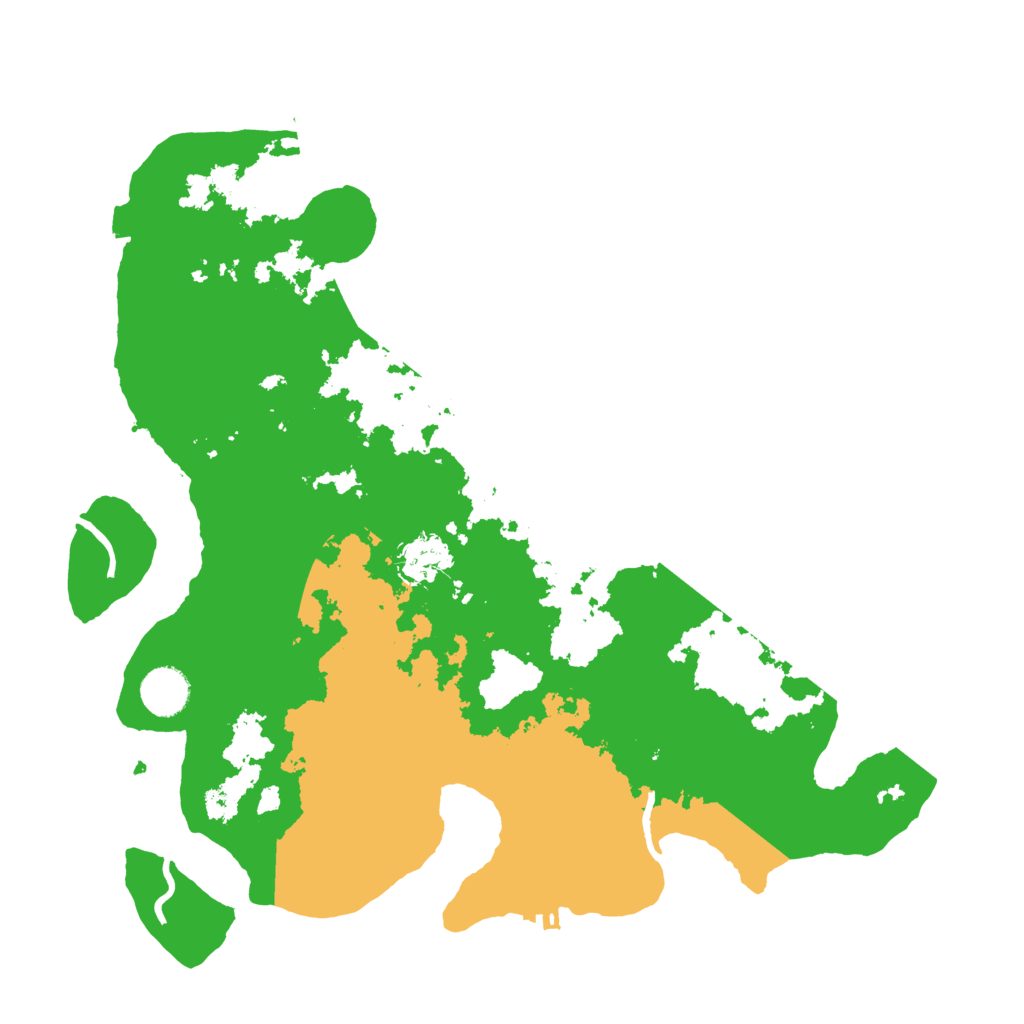 Biome Rust Map: Procedural Map, Size: 3700, Seed: 64238354