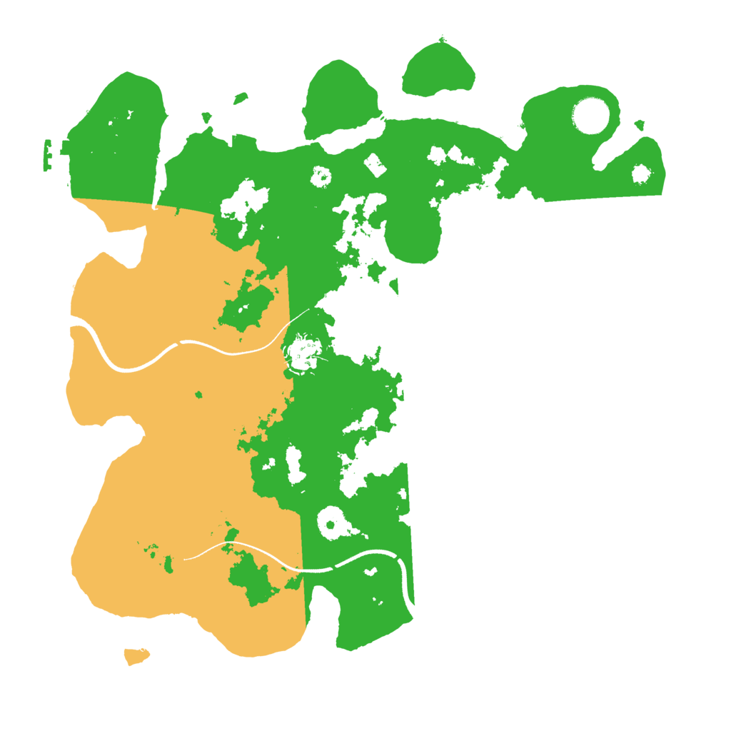 Biome Rust Map: Procedural Map, Size: 3500, Seed: 112654127