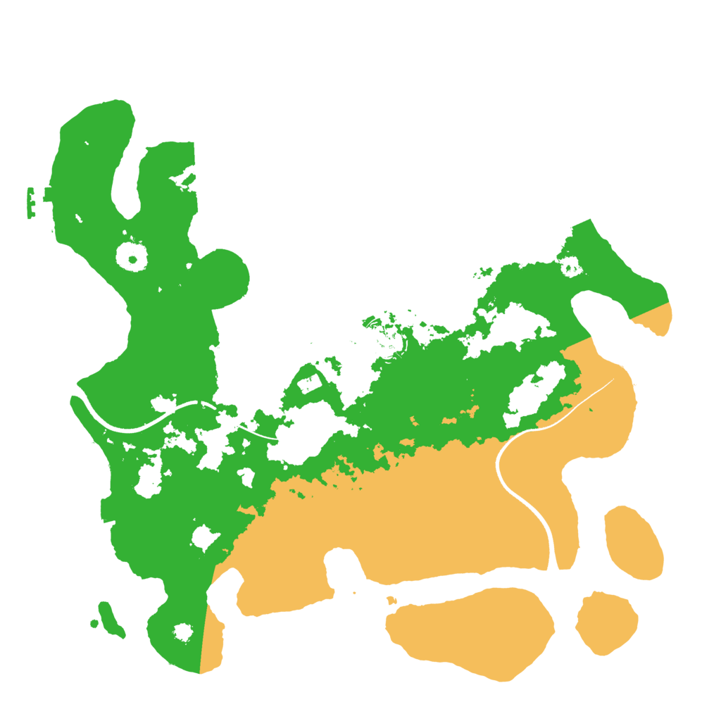 Biome Rust Map: Procedural Map, Size: 3500, Seed: 14578