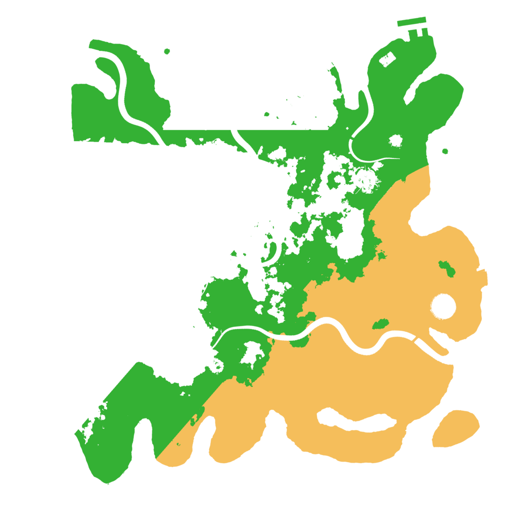 Biome Rust Map: Procedural Map, Size: 3650, Seed: 93790420