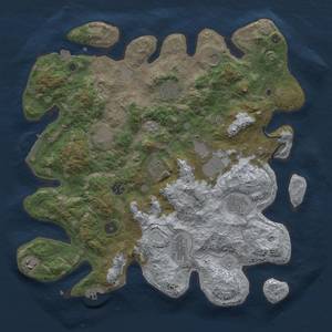 Thumbnail Rust Map: Procedural Map, Size: 4000, Seed: 15154, 18 Monuments