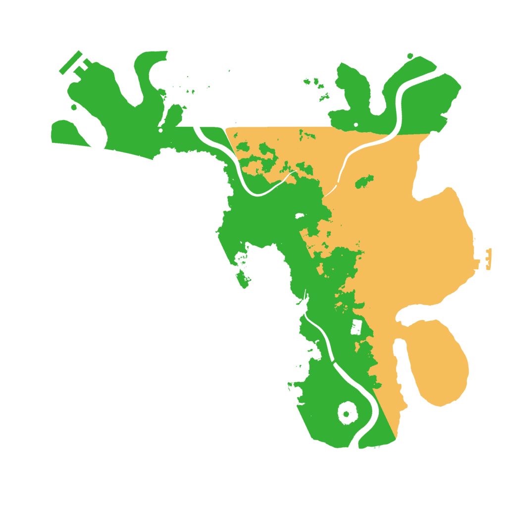 Biome Rust Map: Procedural Map, Size: 3550, Seed: 2125881225