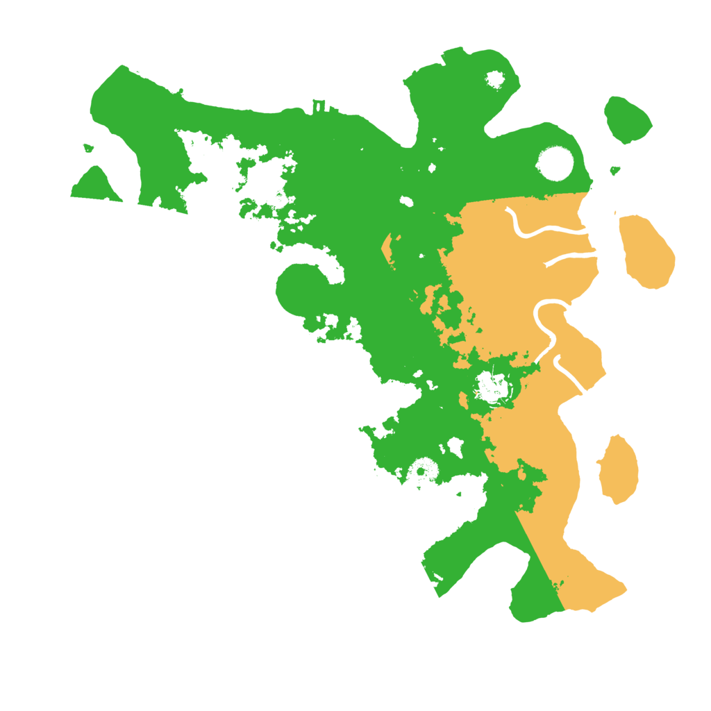 Biome Rust Map: Procedural Map, Size: 3600, Seed: 6520493