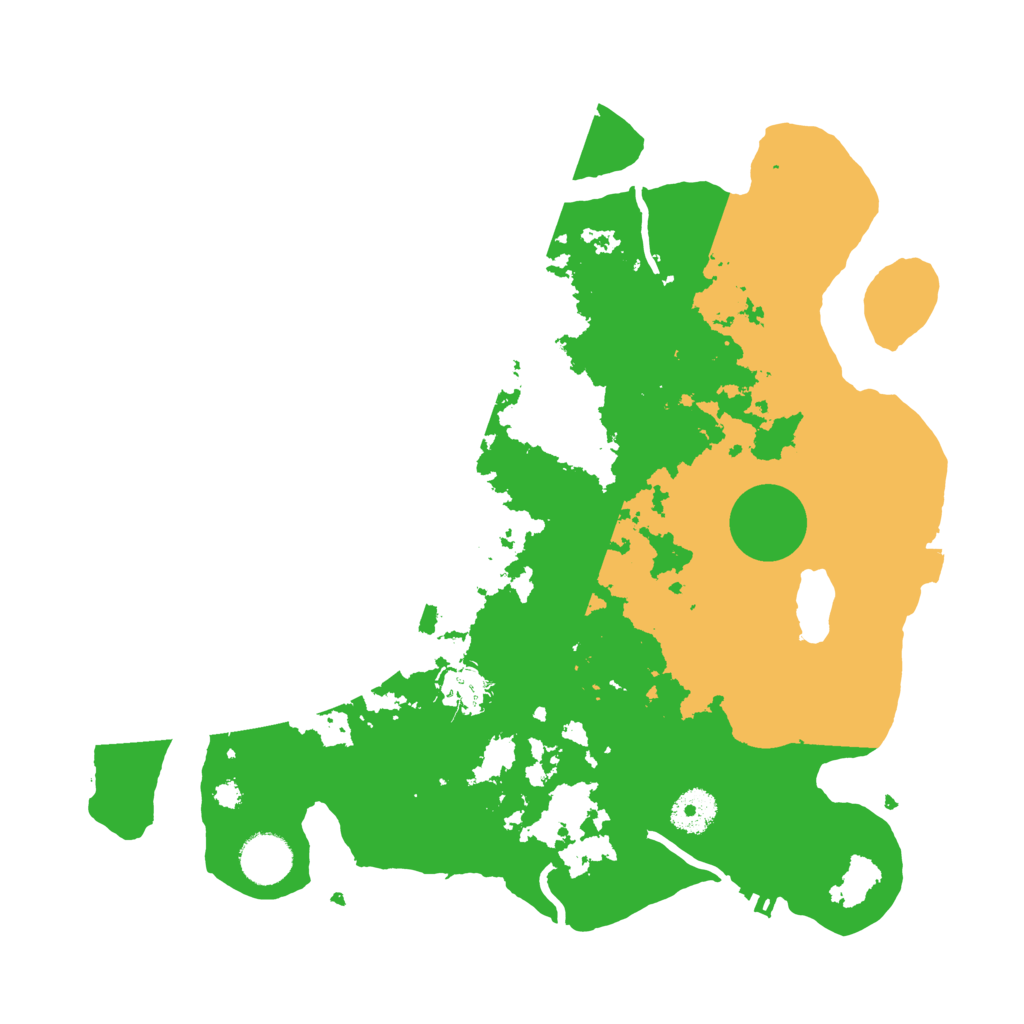 Biome Rust Map: Procedural Map, Size: 3500, Seed: 262384943