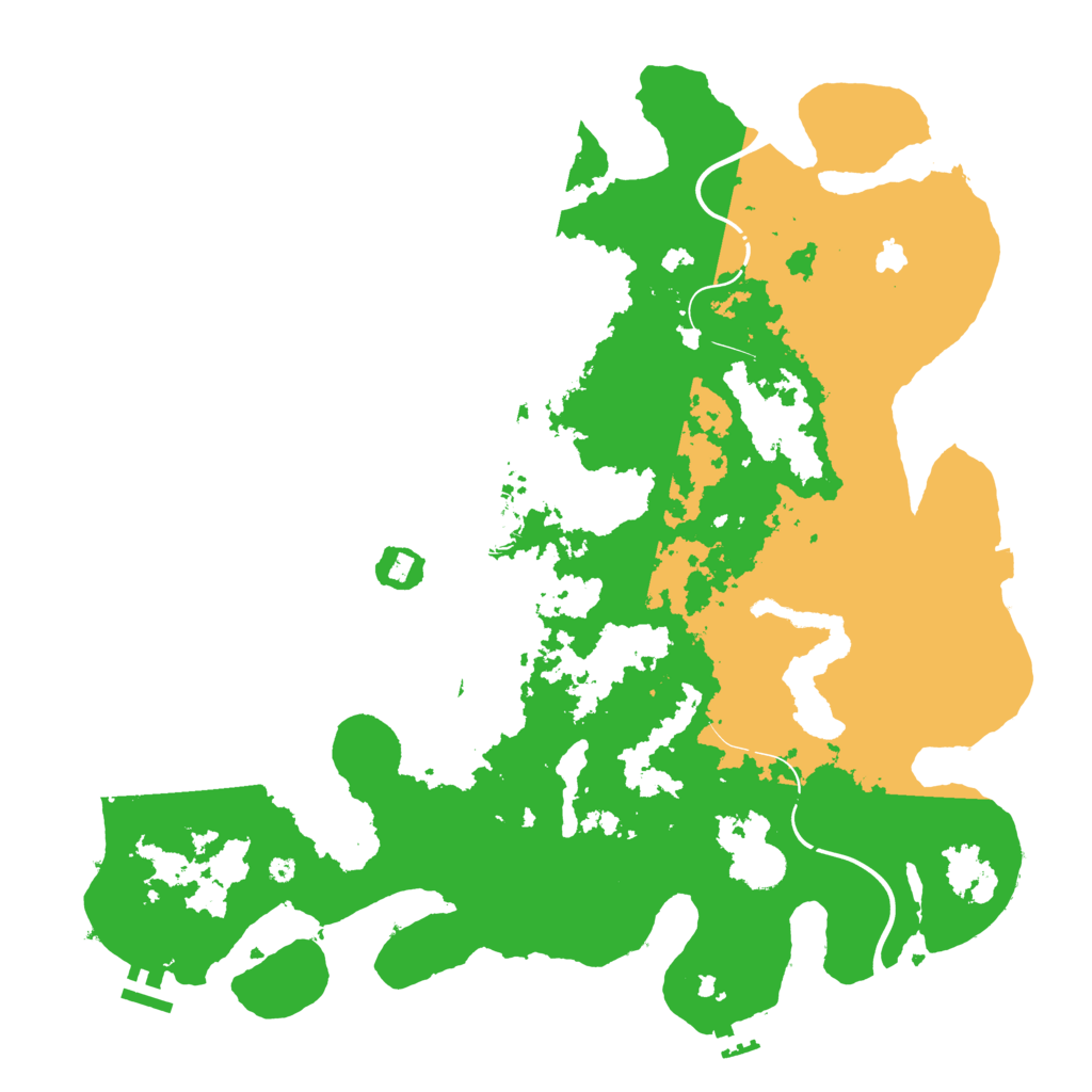 Biome Rust Map: Procedural Map, Size: 4250, Seed: 790410