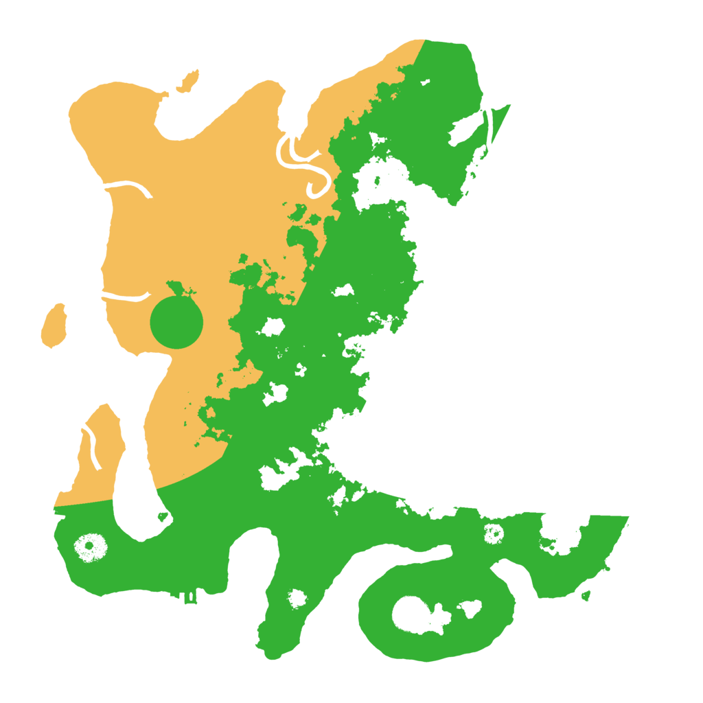 Biome Rust Map: Procedural Map, Size: 3500, Seed: 841304245