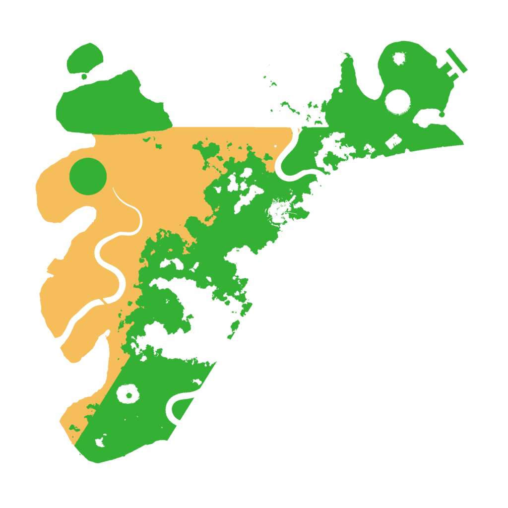 Biome Rust Map: Procedural Map, Size: 3600, Seed: 11322525