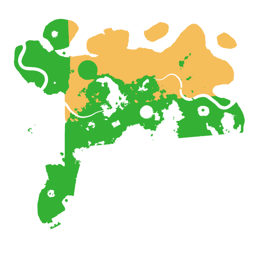 Biome Rust Map: Procedural Map, Size: 3500, Seed: 161425546