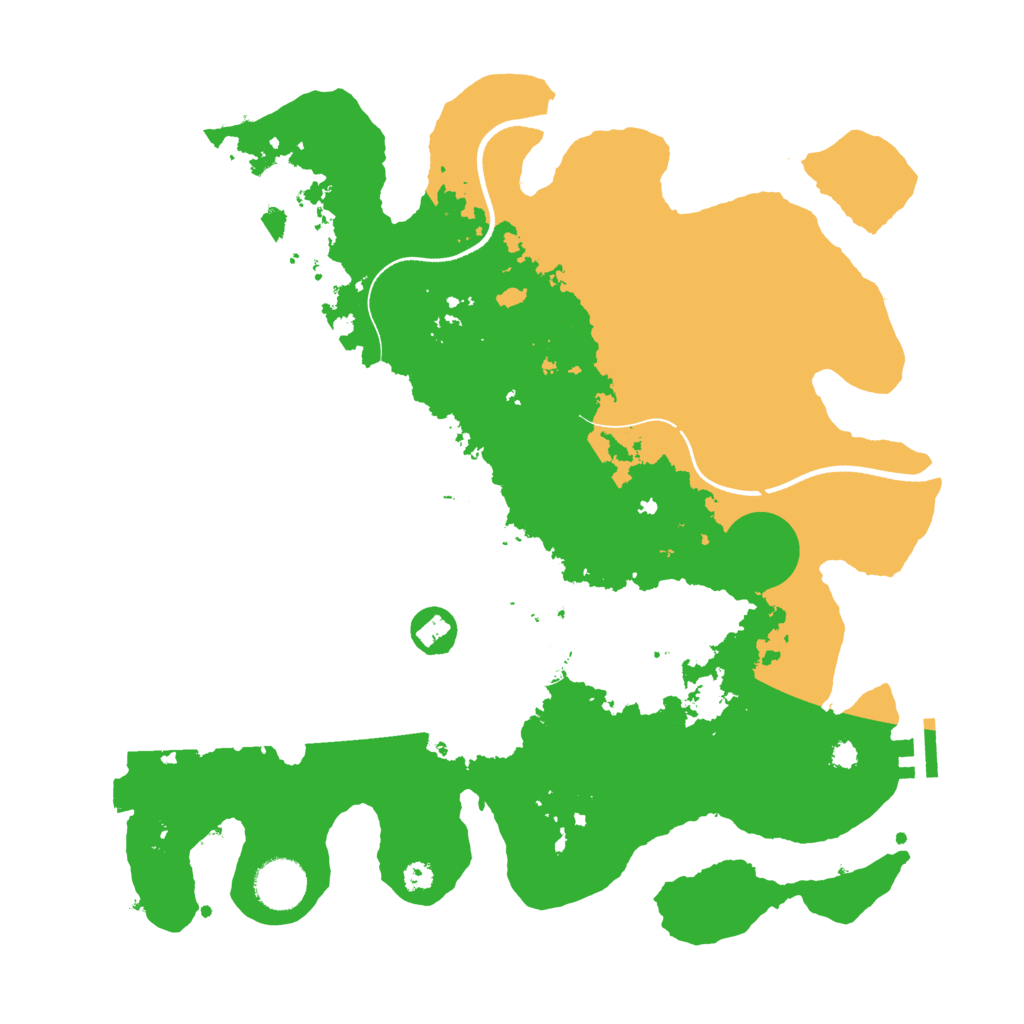 Biome Rust Map: Procedural Map, Size: 3500, Seed: 1244863064