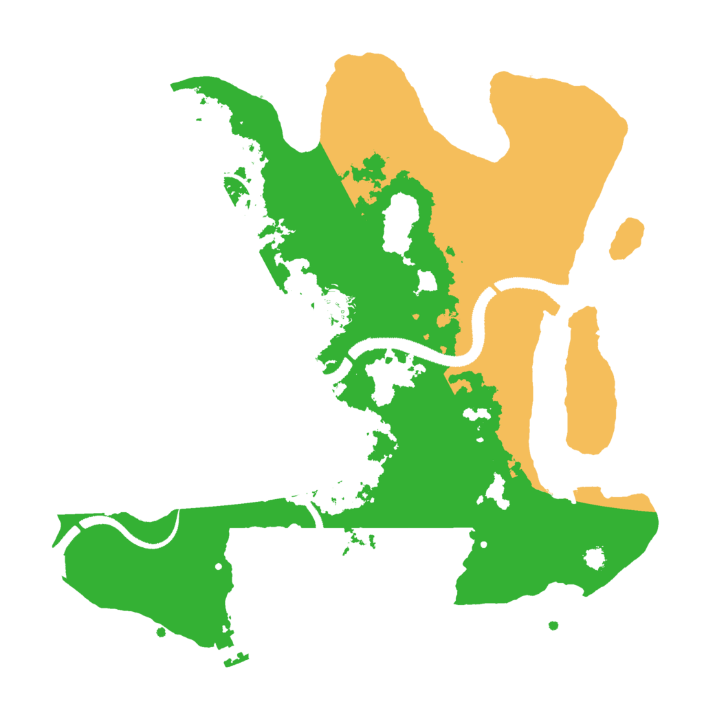 Biome Rust Map: Procedural Map, Size: 3000, Seed: 54165