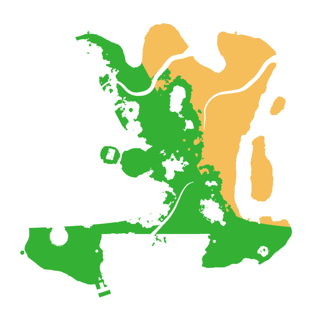Biome Rust Map: Procedural Map, Size: 3000, Seed: 54165
