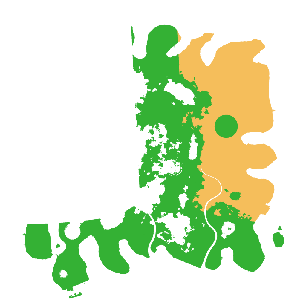 Biome Rust Map: Procedural Map, Size: 3500, Seed: 157697505