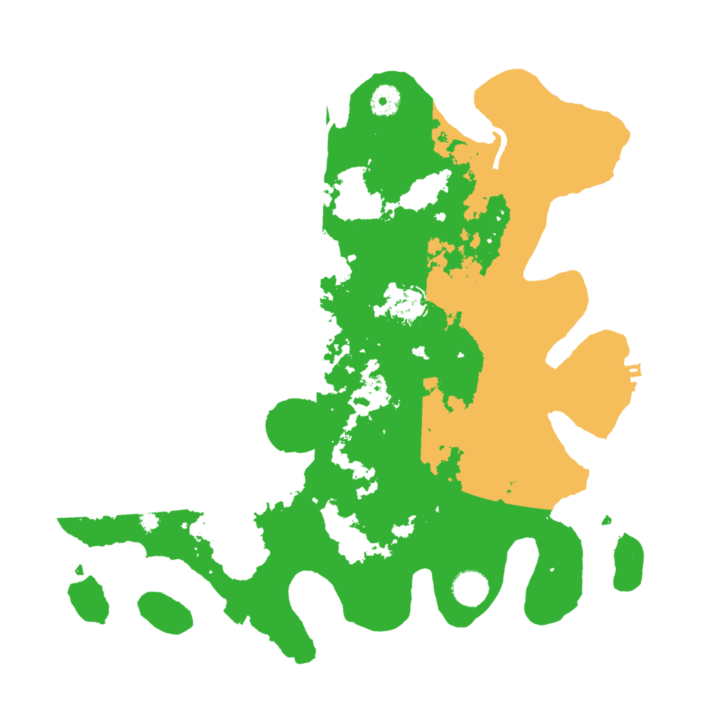 Biome Rust Map: Procedural Map, Size: 3500, Seed: 316682