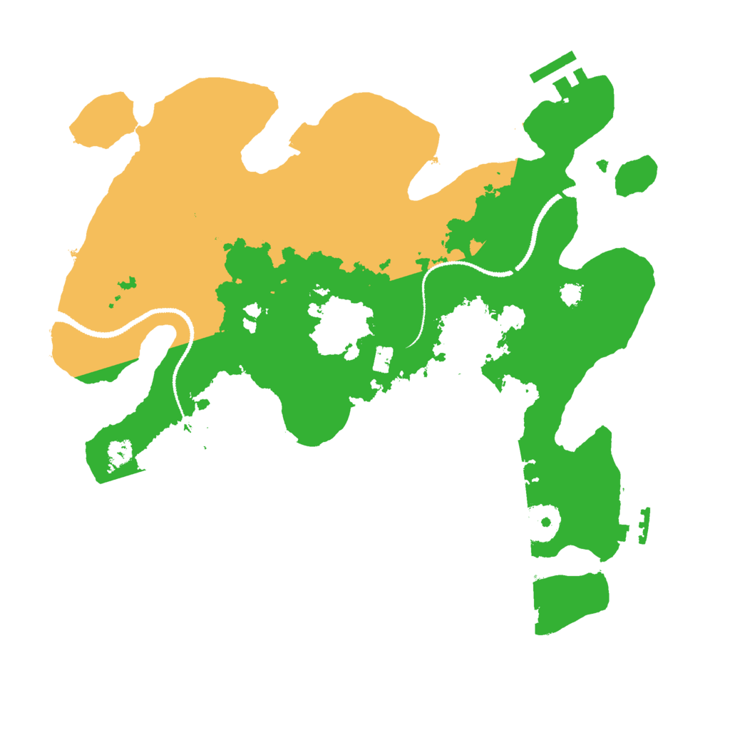 Biome Rust Map: Procedural Map, Size: 3000, Seed: 3599