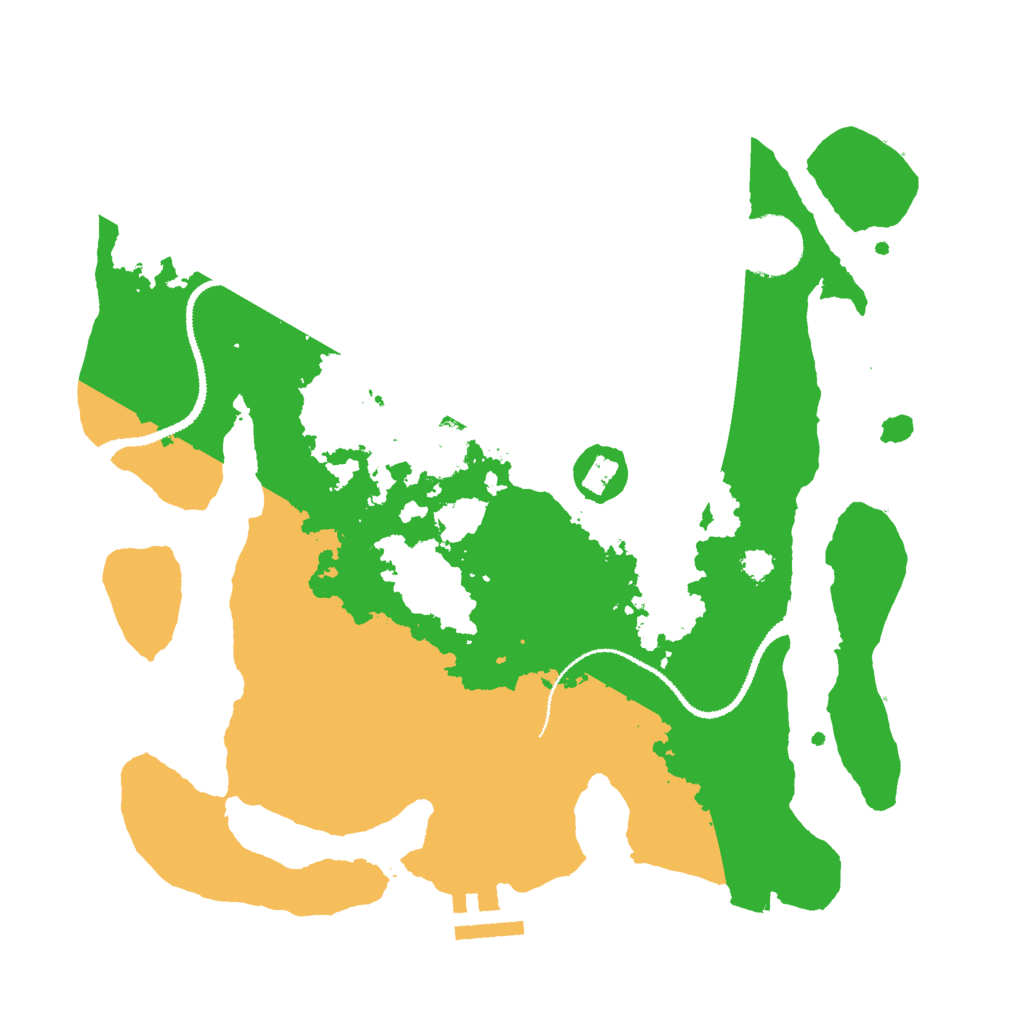 Biome Rust Map: Procedural Map, Size: 3000, Seed: 421