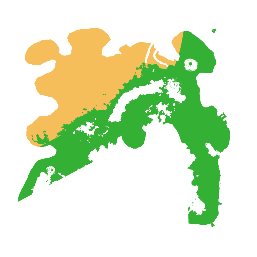 Biome Rust Map: Procedural Map, Size: 3000, Seed: 1028477886