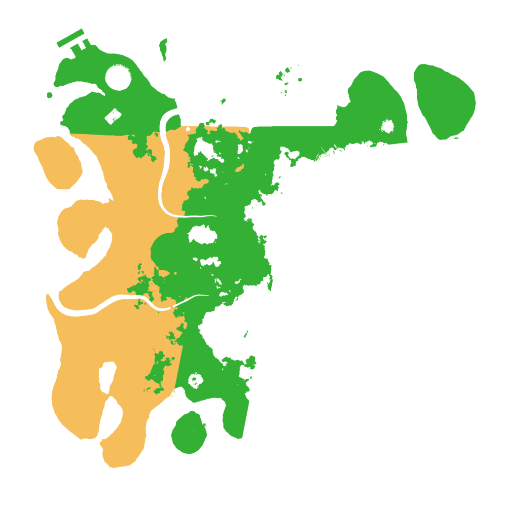 Biome Rust Map: Procedural Map, Size: 3500, Seed: 349202429