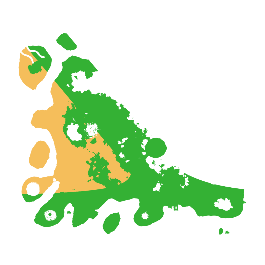 Biome Rust Map: Procedural Map, Size: 3500, Seed: 594261