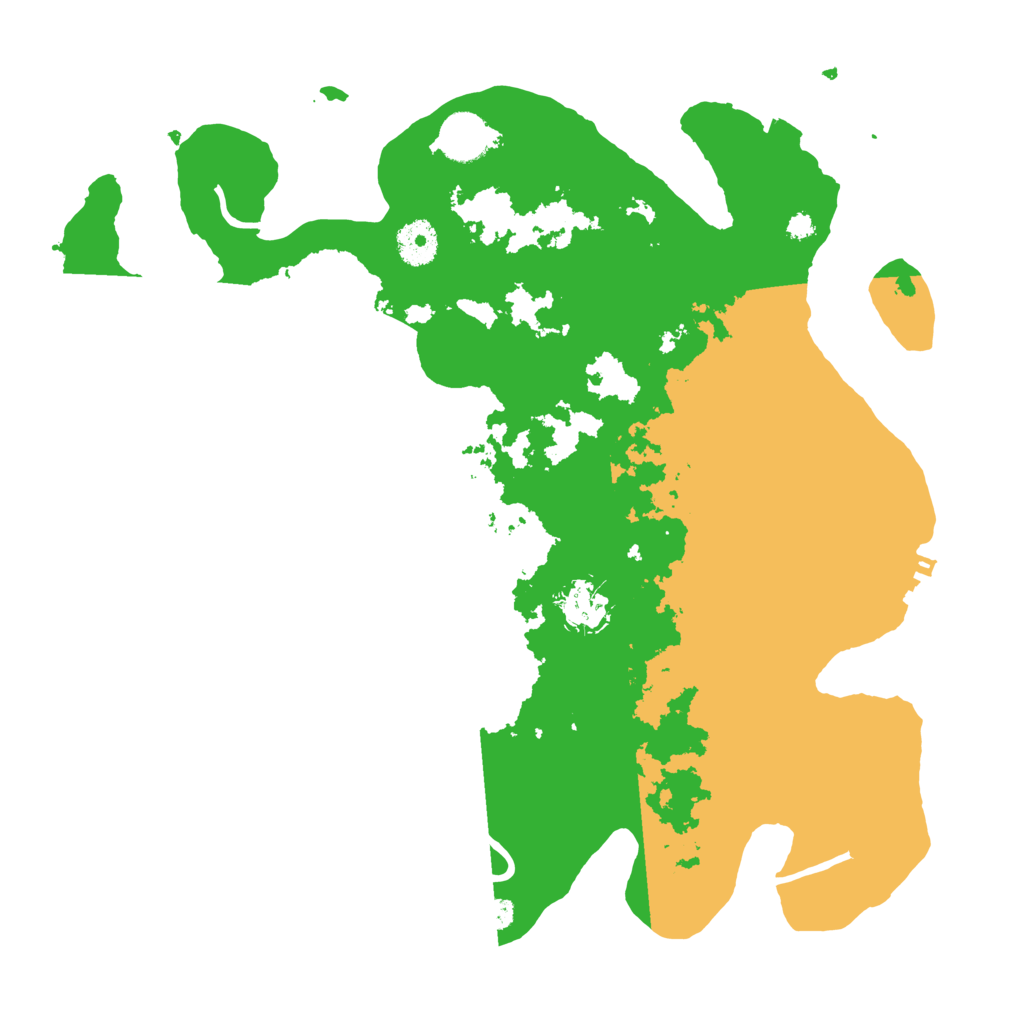 Biome Rust Map: Procedural Map, Size: 3600, Seed: 54809958