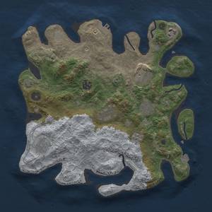 Thumbnail Rust Map: Procedural Map, Size: 3300, Seed: 1298278316, 14 Monuments