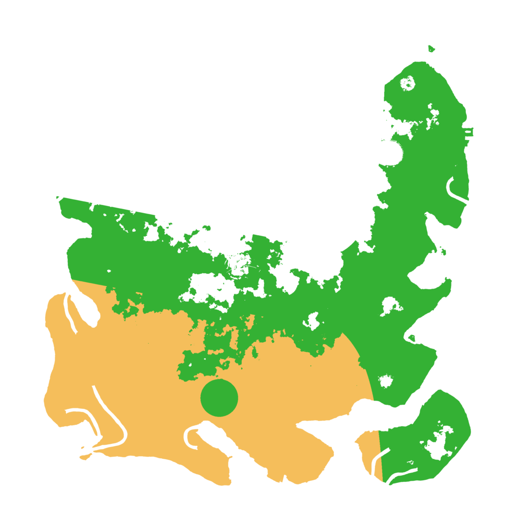 Biome Rust Map: Procedural Map, Size: 3700, Seed: 1345044