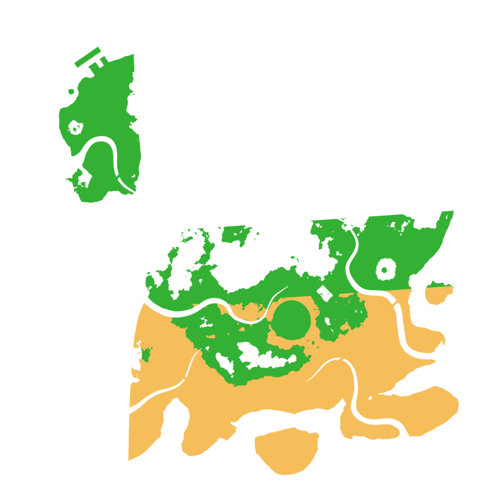 Biome Rust Map: Procedural Map, Size: 3500, Seed: 495504943