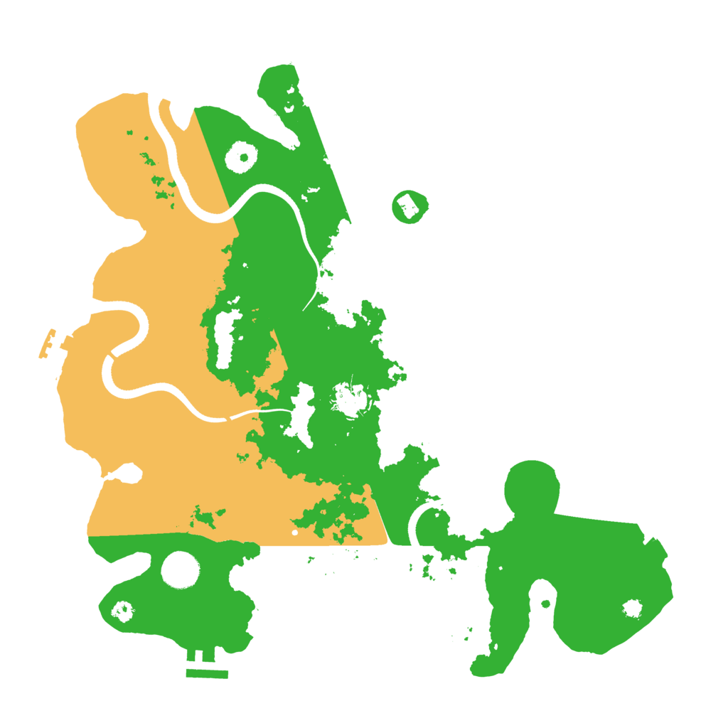 Biome Rust Map: Procedural Map, Size: 3500, Seed: 1664140403