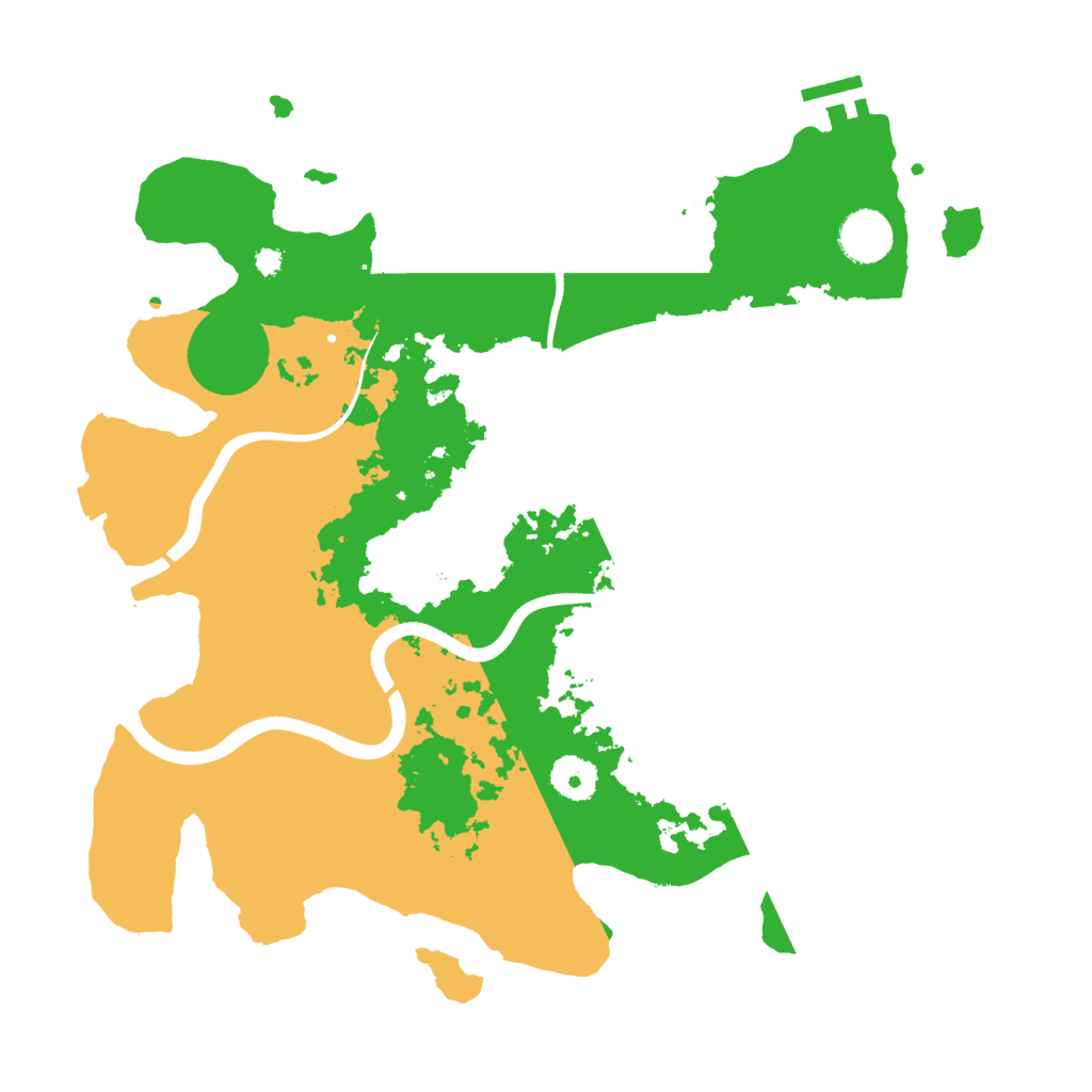 Biome Rust Map: Procedural Map, Size: 3600, Seed: 4850119