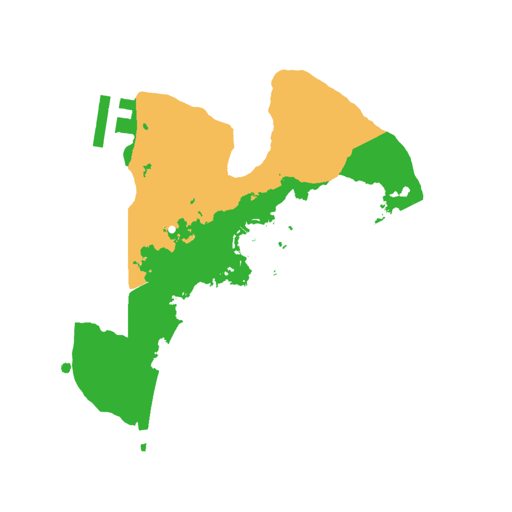 Biome Rust Map: Procedural Map, Size: 2000, Seed: 8265