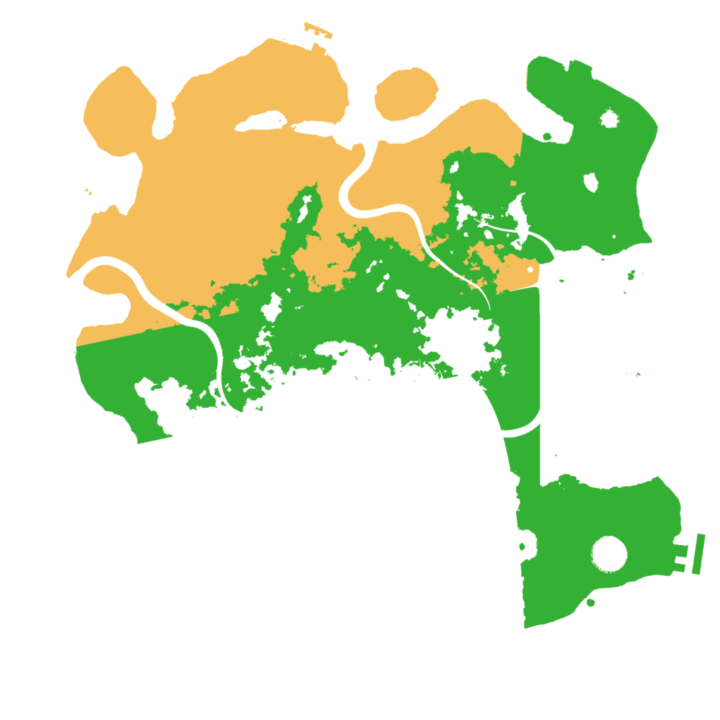 Biome Rust Map: Procedural Map, Size: 3600, Seed: 58465153