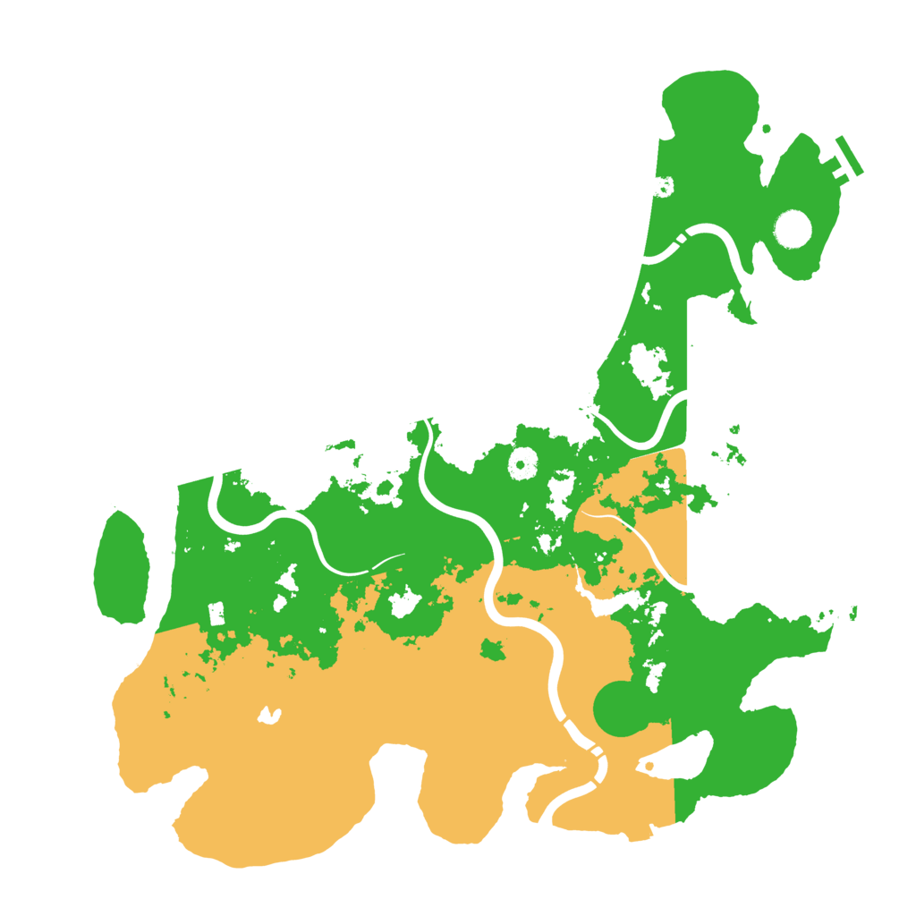 Biome Rust Map: Procedural Map, Size: 4300, Seed: 60956699