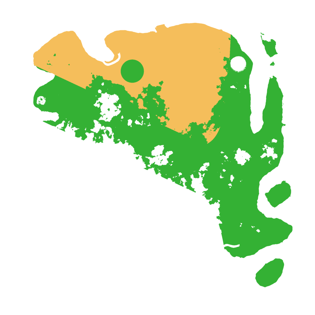 Biome Rust Map: Procedural Map, Size: 3600, Seed: 57122205