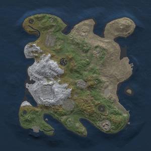 Thumbnail Rust Map: Procedural Map, Size: 3000, Seed: 937661509, 13 Monuments