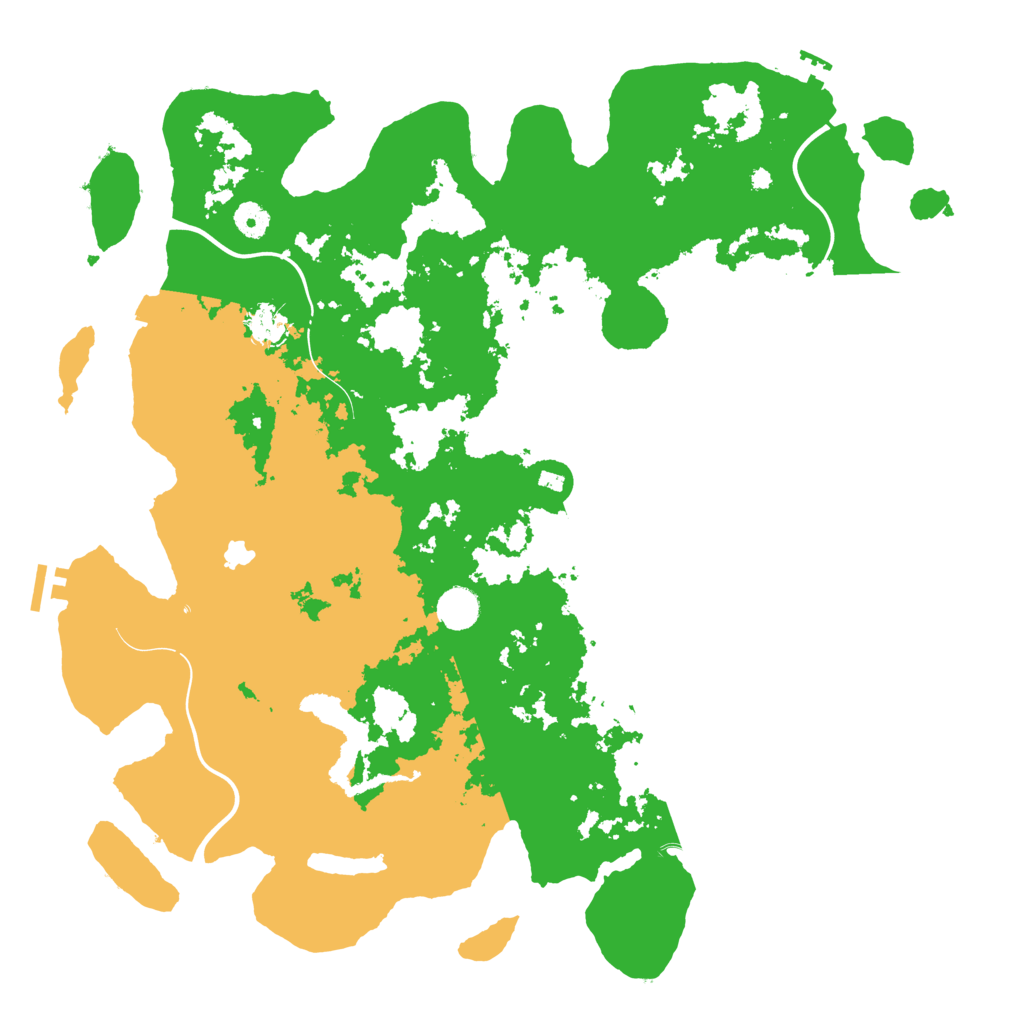 Biome Rust Map: Procedural Map, Size: 4400, Seed: 52815505