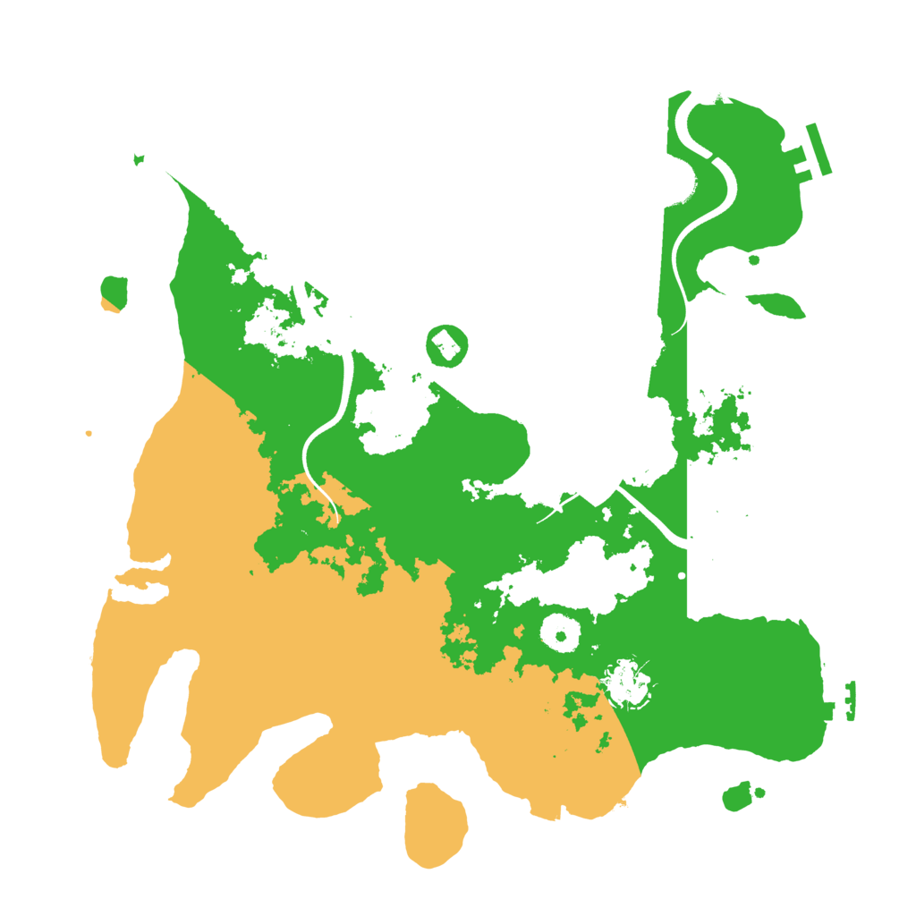Biome Rust Map: Procedural Map, Size: 3500, Seed: 94010660