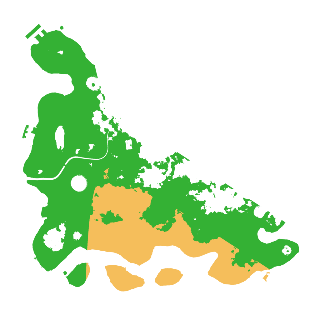 Biome Rust Map: Procedural Map, Size: 3500, Seed: 2106727837