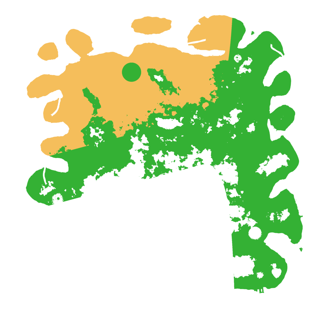 Biome Rust Map: Procedural Map, Size: 4400, Seed: 30779875