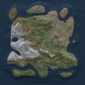 Thumbnail Rust Map: Procedural Map, Size: 3500, Seed: 434630573, 13 Monuments