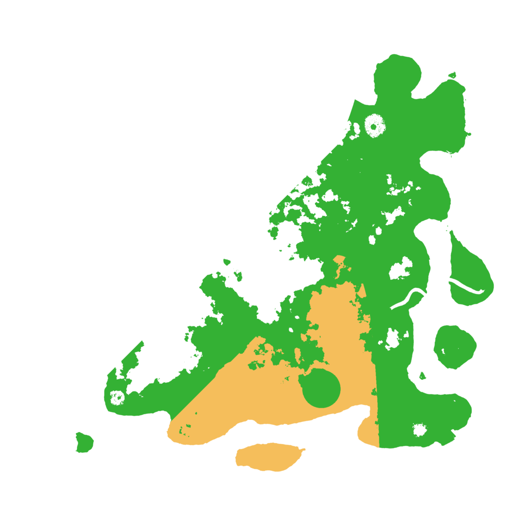 Biome Rust Map: Procedural Map, Size: 3600, Seed: 45616971