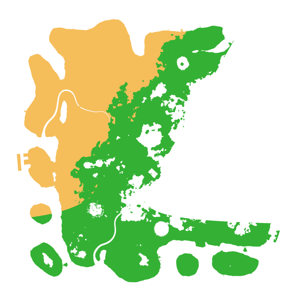 Biome Rust Map: Procedural Map, Size: 3650, Seed: 64952105