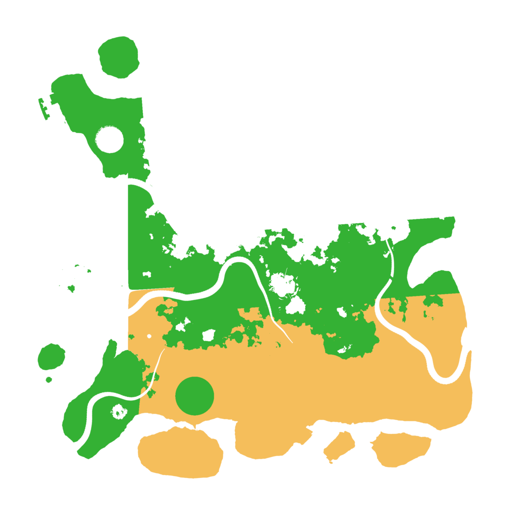 Biome Rust Map: Procedural Map, Size: 3500, Seed: 9932153