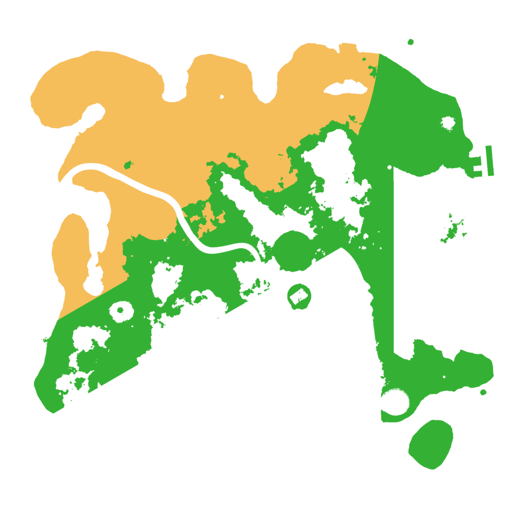 Biome Rust Map: Procedural Map, Size: 3500, Seed: 18665240