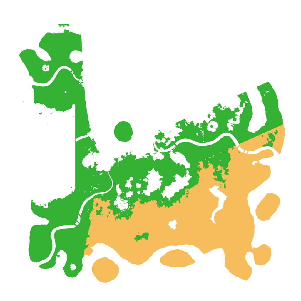 Biome Rust Map: Procedural Map, Size: 4300, Seed: 46678096