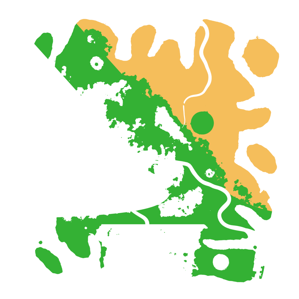 Biome Rust Map: Procedural Map, Size: 3450, Seed: 39938521