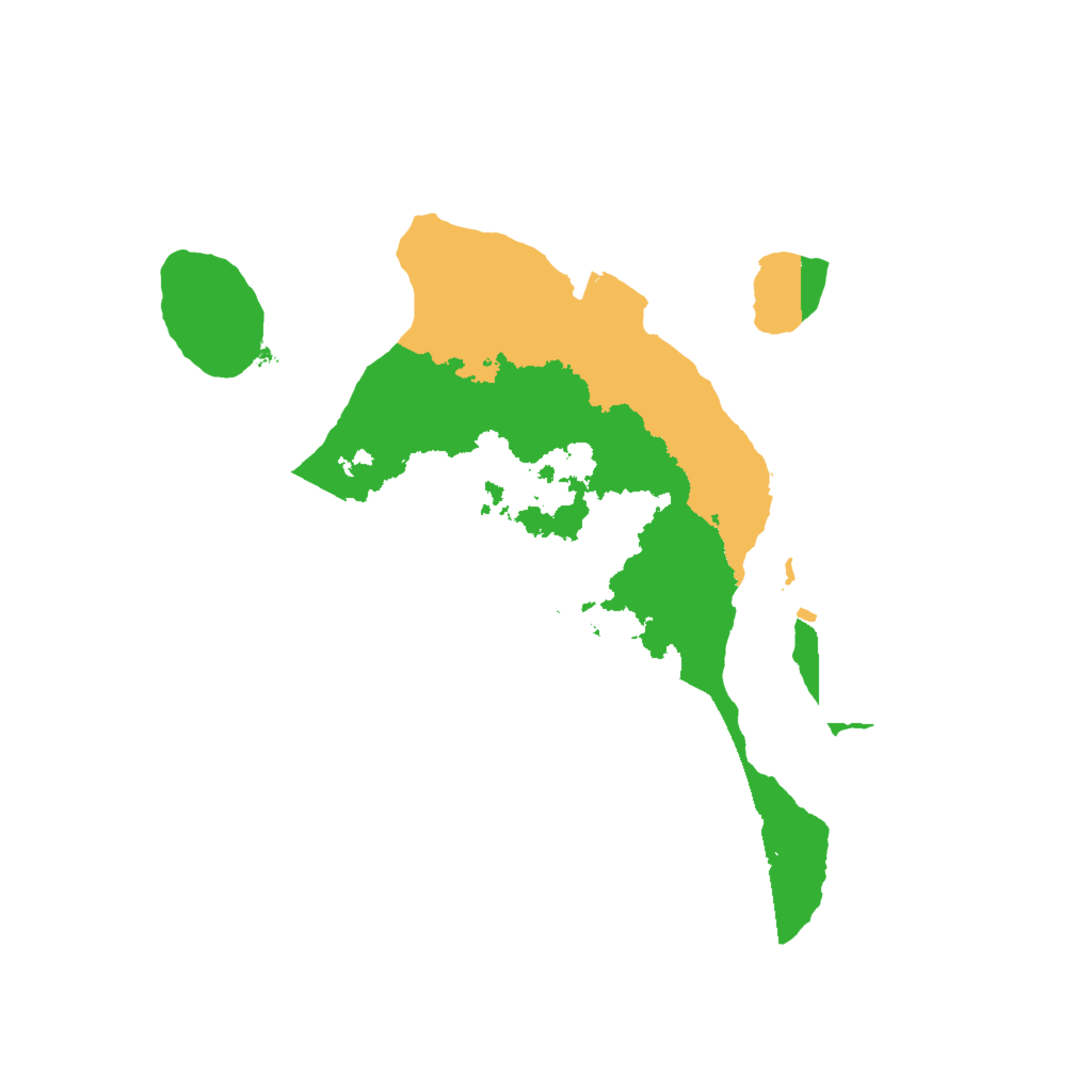 Biome Rust Map: Procedural Map, Size: 2000, Seed: 65465454