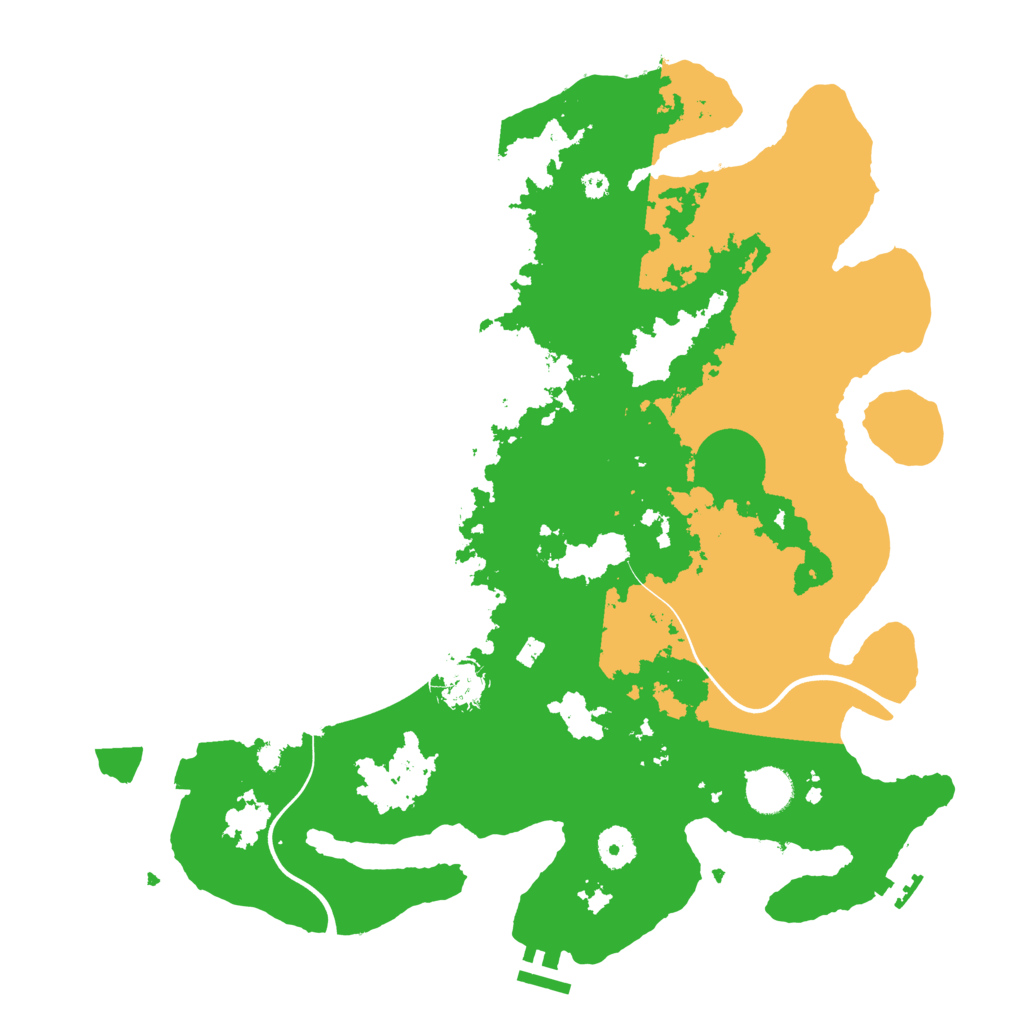 Biome Rust Map: Procedural Map, Size: 3850, Seed: 53371