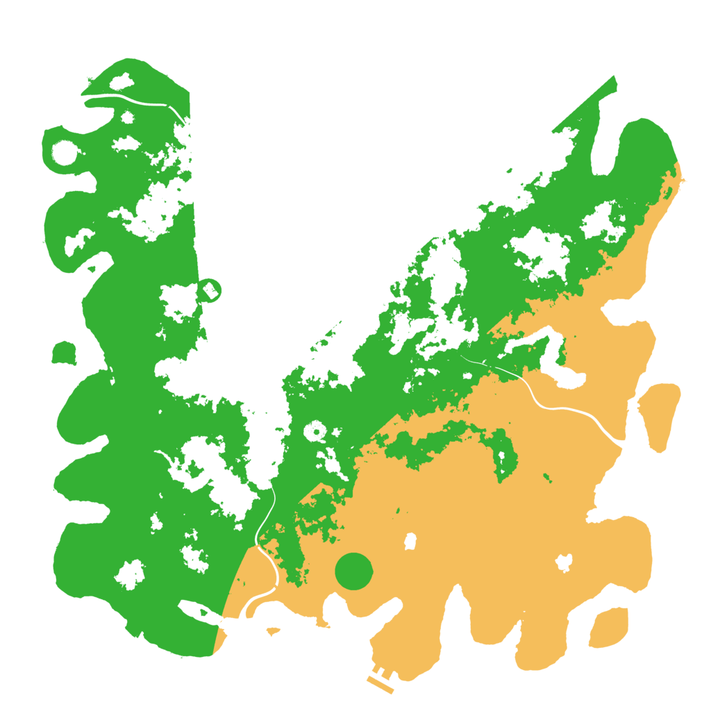 Biome Rust Map: Procedural Map, Size: 5000, Seed: 234342