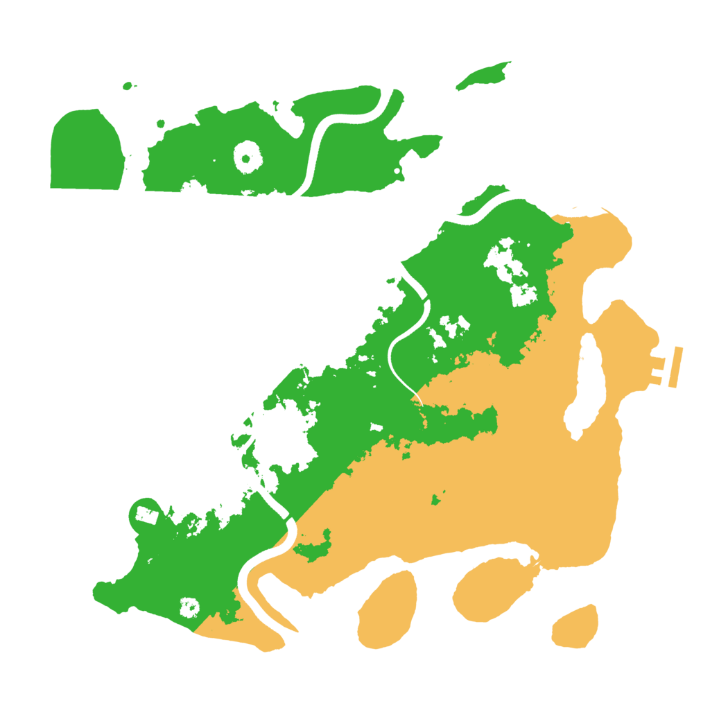 Biome Rust Map: Procedural Map, Size: 3500, Seed: 649486770
