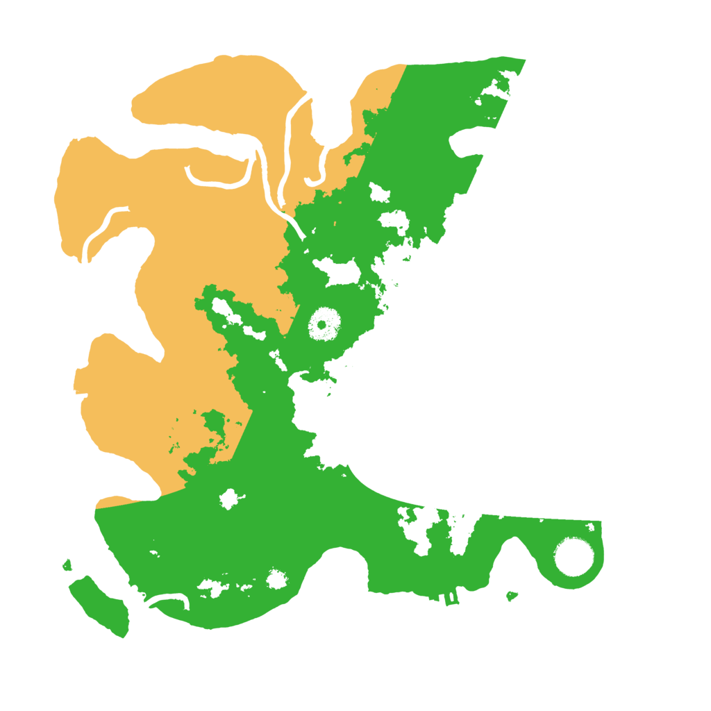 Biome Rust Map: Procedural Map, Size: 3250, Seed: 25